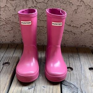 Little girls’ Hunter rain boots